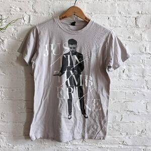 Retro Concert Tee Band Top Vintage Justin Timberlake Graphic Print NSYNC Small